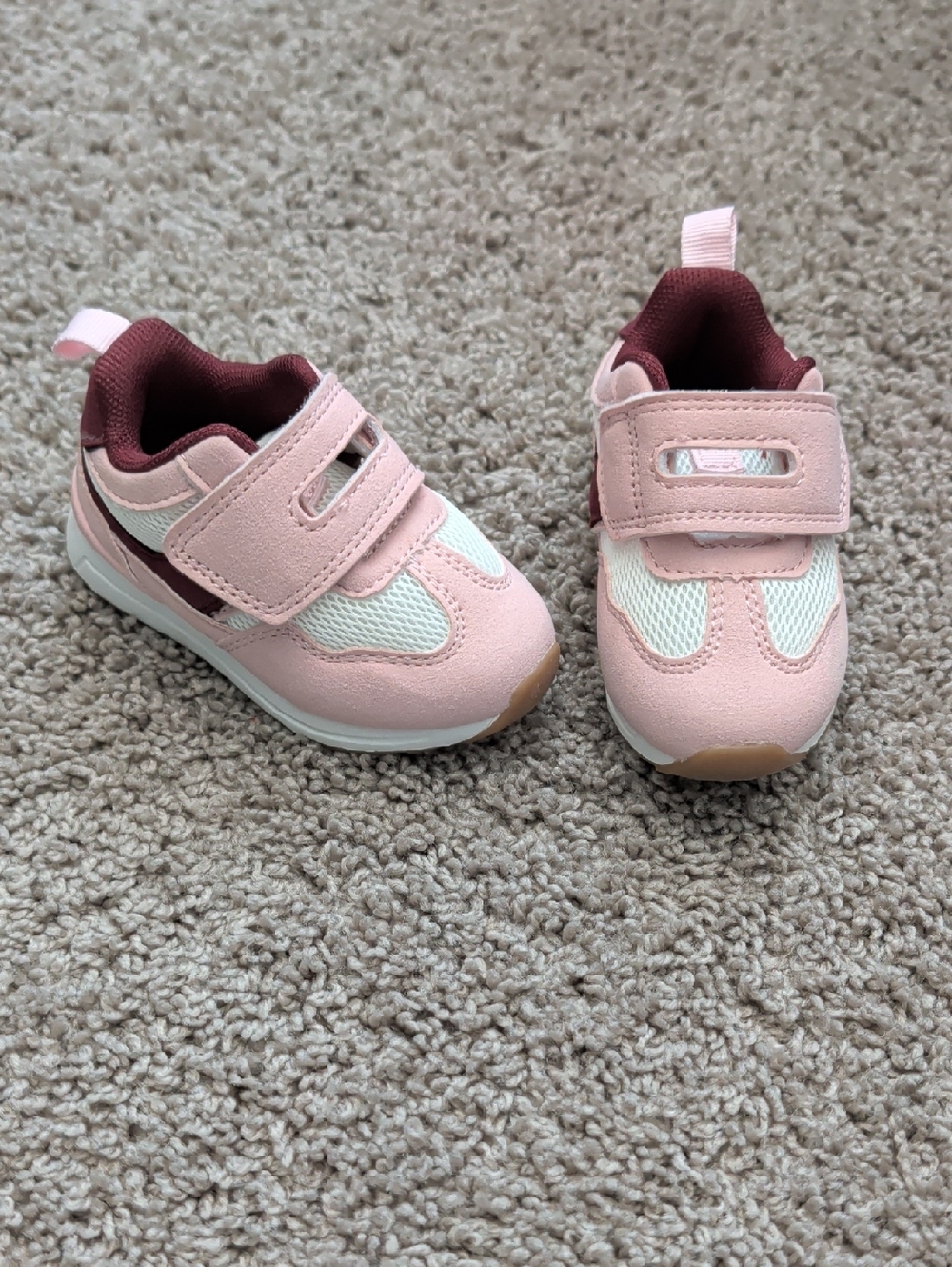 Primark Pink & Maroon Girls Sneakers Size 4